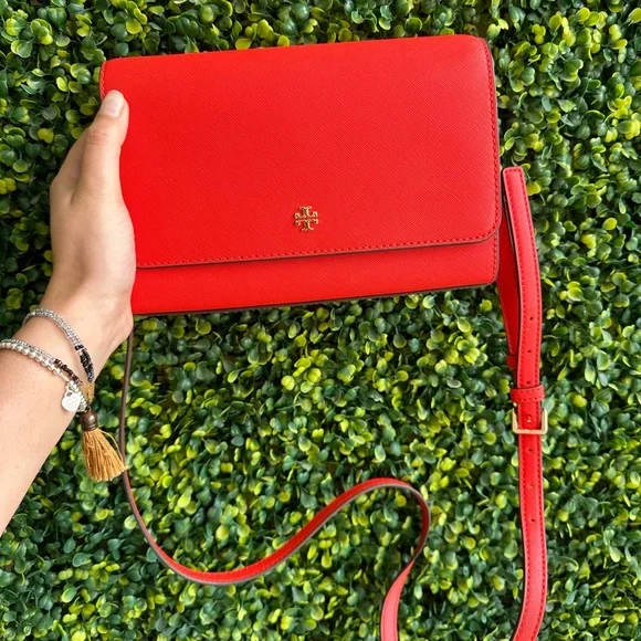 SOLD | NEW TORY BURCH Red Leather Crossbody Bag - Picture 7 of 7